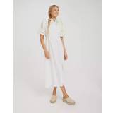 Selected FEMME Violette 2/4 Ankle Dress Bright White