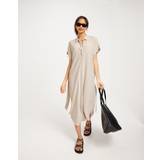 Object Kläder Object Collectors Item Sanne Adil Shirt Dress Sandshell
