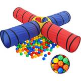Tygleksaker Bollhav vidaXL Lektunnel med 250 bollar flerfärgad