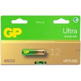 Alkaliska - Engångsbatterier Batterier & Laddbart GP Batteries Ultra Alkaline Size AA, 15AU/LR6, 1.5V, 12-pack