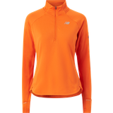 New Balance Herr T-shirts New Balance Heat Grid Half-Zip Longsleeve Women Orange