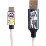 Kablar & Morty Light-Up USB-A to USB-C Cable Svart/vit