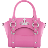 Rosa - Tryckknapp Axelremsväskor Vivienne Westwood Betty Mini Leather Bag - Pink