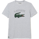 Gråa - Jersey T-shirts & Linnen Lacoste Men's Sports Crocodile Print Jersey T-shirt - Grey Chine