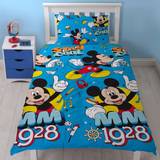 Blåa - Disney Textilier Disney Mouse Cool Single Duvet Cover And Pillowcase Set