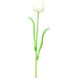 Vita Konstgjorda växter Europalms Crystal tulip, artificial Kristall Konstgjord växt