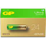 Alkaliska - Engångsbatterier Batterier & Laddbart GP Batteries Ultra Alkaline Battery, Size AA, 15AU/LR06, 1.5V, 24-pack