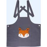 ThreadBear Apron Fox Linen Förkläde Blå