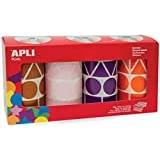 Klistermärken på rea Apli Set med klistermärken Gomets 4 Delar Multicolour Geometriska former