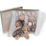Bruna Gåvoset ThreadBear Baby Threads Taupe Bunny Gift Set