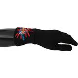 Dolce & Gabbana Herr Solglasögon Dolce & Gabbana Mens Black #DGLovesLondon Embroidered Wool Gloves