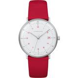 Junghans Dam Armbandsur Junghans Max Bill Lady Red Sapphire Crystal Red