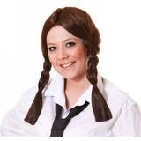 Brun Peruker Bristol Novelty Brown Schoolgirl Wig