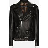 Dolce & Gabbana Dam Jackor Dolce & Gabbana Leather biker jacket