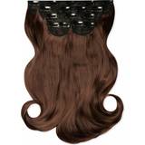Volymer Löshår & Peruker Lullabellz Super Thick Blow Dry Wavy Clip In Hair Extensions 16 inch Choc Brown 5-pack