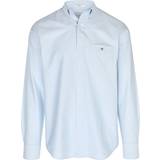 Gant Kläder Gant Regular Fit Oxford Shirt - Light Blue