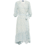 Polo Ralph Lauren L Klänningar Polo Ralph Lauren Georgette Wrap Dress - Multicoloured