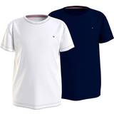 Tommy Hilfiger Barnkläder Tommy Hilfiger Kids' Plain Logo T-Shirts 2-pack - Desert Sky/White