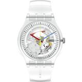 Swatch Transparent Armbandsur Swatch Clearly New Gent (SO29K100-S06)