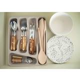 Natural Elements Eco-Friendly Bamboo Cutlery Tray
