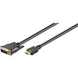 Goobay HDMI-kablar - Svarta Goobay HDMI - DVI-D M-M 2m