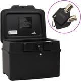 VidaXL Larm & Säkerhet vidaXL Safe Box Security Safe Waterproof Safe Box Lock Box Black