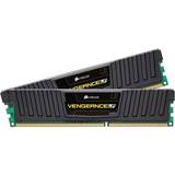 Corsair DDR3 RAM minnen Corsair Vengeance LP Black DDR3 1600MHz 2x8GB (CML16GX3M2A1600C9)
