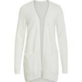46 Koftor Vila Basic Knitted Cardigan - White Alyssum