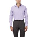 Herr - Lila - Oxfordskjortor Van Heusen Men's Regular Fit Poplin Dress Shirt - Lavender