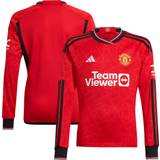 140 Matchtröjor adidas Manchester United Home Shirt 2023-24 Long Sleeve