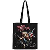 Svarta Handväskor Iron Maiden Trooper Cotton Tote Bag