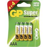 Alkaliska Batterier & Laddbart GP Batteries lr03/aaa 8 stk