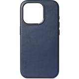 Apple iPhone 15 Pro - Blåa Mobilskal Decoded Leather Back Cover for iPhone 15 Pro
