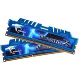 Blåa RAM minnen G.Skill RipjawsX DDR3 2400MHz 2x4GB (F3-2400C11D-8GXM)