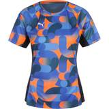 Puma Herr T-shirts Puma Tränings T-Shirt IndividualBlaze Blå/Orange Dam Blå