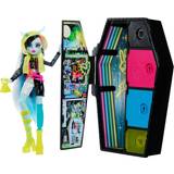 Monster - Monster High Dockor & Dockhus Mattel Monster High Doll Frankie Stein Skulltimate Secrets Neon Frights
