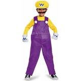 Lila - Spel & Leksaker Maskeradkläder Disguise Wario Deluxe Super Mario Bros. Nintendo Costume, Large/10-12