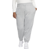 Nike Women's Sportswear Phoenix Fleece Plus Size Track Pants - Dark Gray Heather/Sail