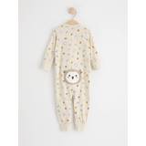 Lindex Nattplagg Barnkläder Lindex Baby's Pyjamas With Animal Print - Light Beige (8616249-1230)