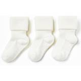 Lindex Festklänningar Barnkläder Lindex Baby Ribbed Socks 3-pack - Light Dusty White