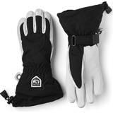 Dam - Skidor Handskar Hestra Women's Heli Ski 5-Finger Gloves - Black/Off White