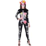 Karnival Costumes Women's Day of the Dead Catsuit Costume