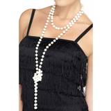 20-tal - Vit Maskeradkläder Smiffys 1920''s Flapper Pearl Necklace
