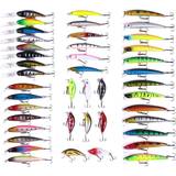 Fiskeutrustning Shein 43pcs/set Mixed-color Minnow Lures Kit For Lure Fishing