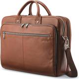 Portföljer Samsonite Sam Classic Leather Briefcase - Cognac