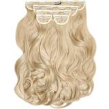 Volymer Löshår & Peruker Lullabellz Super Thick Blow Dry Wavy Clip In Hair Extensions 22 inch California Blonde 5-pack