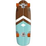 Skateboards Hydroponic Rounded Complete Cruiser Skateboard Classic 3.0 Turquoise Brown/White/Teal