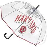 Harvard Paraply Transparent 89 cm Röd