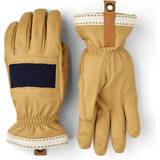 Beige - Herr Handskar & Vantar Hestra Njord 5 Finger Ski Gloves - Navy/Natural Brown