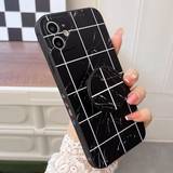 Shein Marble Pattern Case With Phone Grip